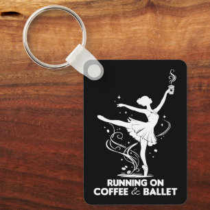 Lopen Op Koffie En Ballet Grappige Leraren Dansen Sleutelhanger