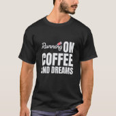 Lopen op koffie en drinken t-shirt (Voorkant)