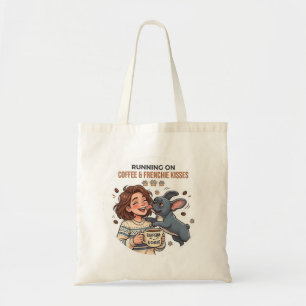 Lopen Op Koffie En Franse Bulldog Kusjes Tote Bag