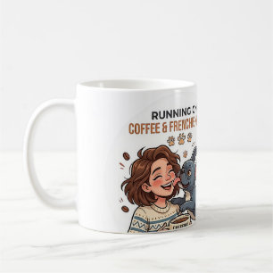 Lopen Op Koffie En Franse Bulldog Kussen Koffiemok
