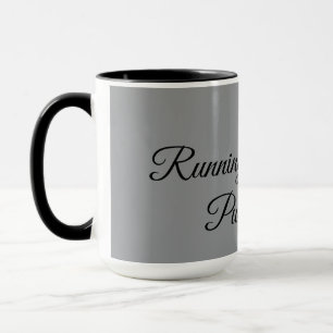 Lopen op koffie en pure chaos. mok