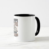 Lopen op Koffie & Slecht Gemaakte Keuzes Mok (Voorkant rechts)