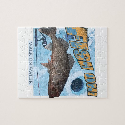 Lopen op waterwalleye legpuzzel (Horizontaal)