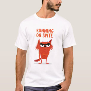 Lopen op wrok Grappig Chagrijnig Vos Karakter Cade T-shirt