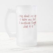 Lopen over mijn leeftijd matglas bierpul (Links)