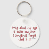 Lopen over mijn leeftijd sleutelhanger (Achterkant)