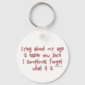 Lopen over mijn leeftijd sleutelhanger (Voorkant)