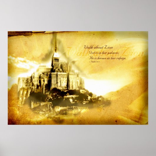 Lopen over Zion Poster (Voorkant)