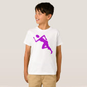 Lopen - Paars T-shirt (Voorkant volledig)
