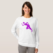 Lopen - Paars T-shirt (Voorkant volledig)