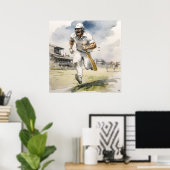 Lopen tussen wieken - Archival Cricket Print (Thuiskantoor)