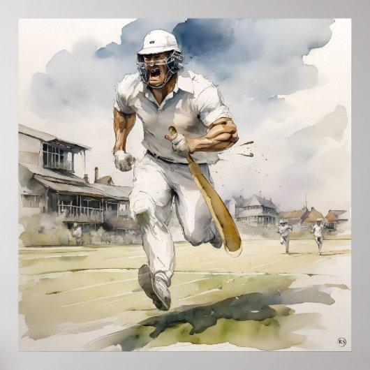 Lopen tussen wieken - Archival Cricket Print (Voorkant)