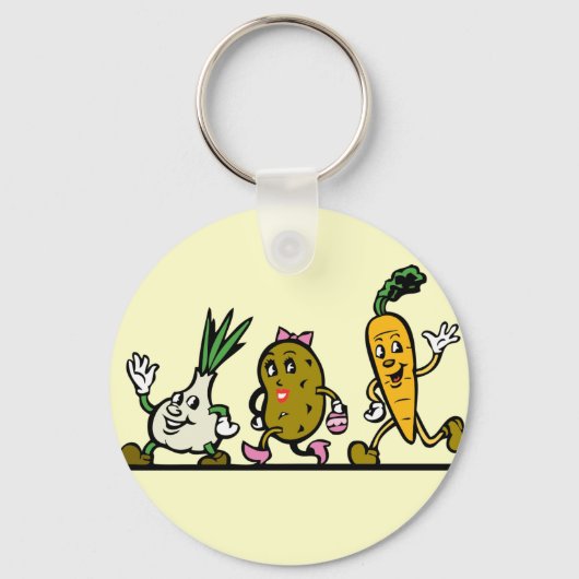 Lopen Veggies! Sleutelhanger (Voorkant)