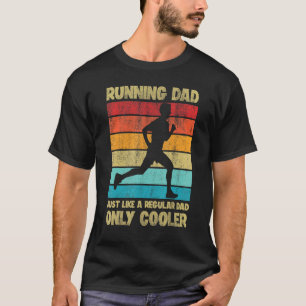 Lopen voor mannen Papa  marathon looplach T-shirt
