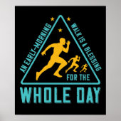 Lopen - Vroege ochtendwandeling is zegen Poster (Voorkant)