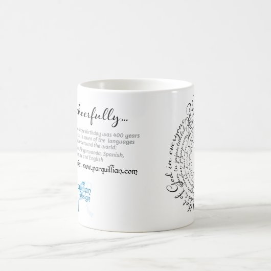 Lopen vrolijk... George Fox Quote Mok (Center)