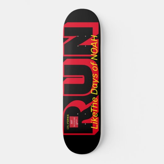 LOPEN ZOALS DAGEN VAN NOAH Skateboard (Voorkant)