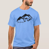 Lopend. Bergloper. Bergen T-shirt (Voorkant)