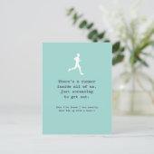 Lopend binnen ons/sluit hem op met een bier briefkaart (Staand voorkant)