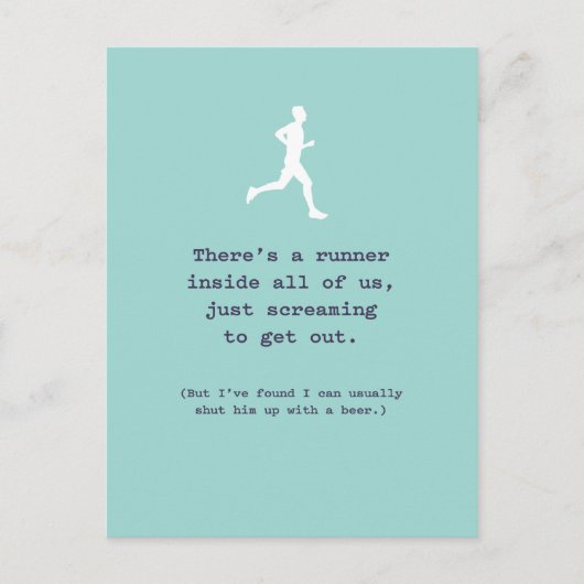 Lopend binnen ons/sluit hem op met een bier briefkaart (Voorkant)