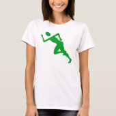 Lopend - groen gras t-shirt (Voorkant)
