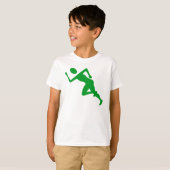 Lopend - groen gras t-shirt (Voorkant volledig)