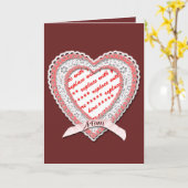 Lopend hart voor Moederdag Foto Lijst Kaart (Gele Bloem)