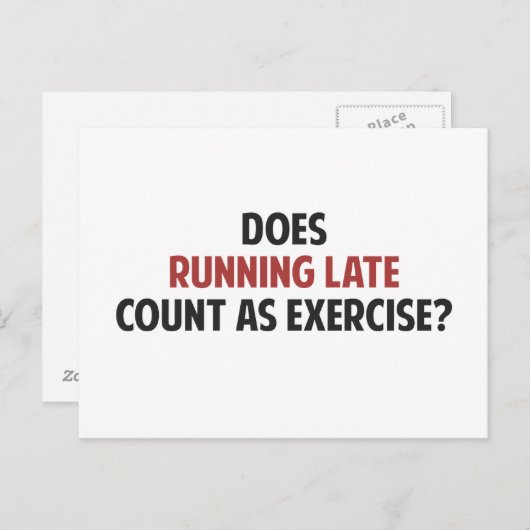 Lopend Late Telling als Oefening? Briefkaart (Voorkant / Achterkant)