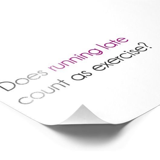 Lopend Late Telling als Oefening? Foto Afdruk (Hoek)