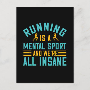 Lopend - Lopend is een mentale sport Briefkaart