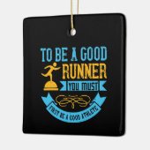 Lopend - om een goede runner te zijn keramisch ornament (Links)