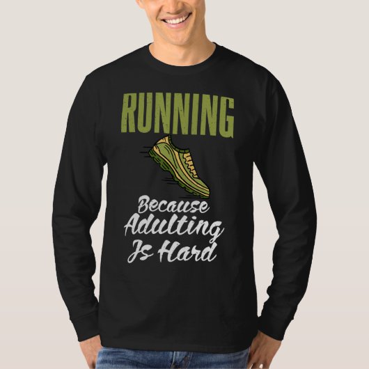 Lopend omdat het Volgen Harde looppas van de Marat T-shirt (Voorkant)