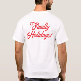 Lopend op Cocoa & Deadlines - Kerst T-Shirt