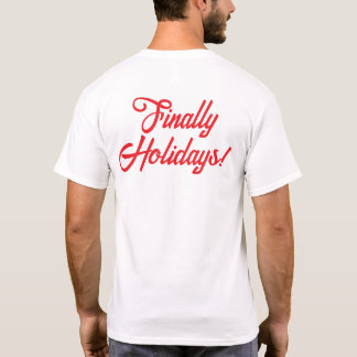 Lopend op Cocoa & Deadlines - Kerst T-Shirt