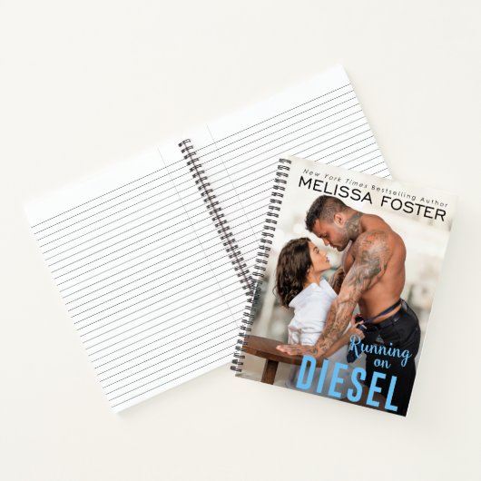 Lopend op Diesel - 8,5" l x 11" b Notitieboek (Binnen)