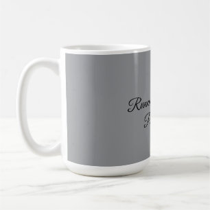 Lopend op koffie en pure chaos. koffiemok
