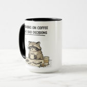 lopend op koffie mok (Voorkant links)