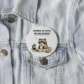 lopend op koffie ronde button 7,6 cm (In situ)