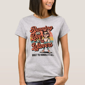 Lopend op Liefde & Resterend Eten – Kracht van Oud T-shirt