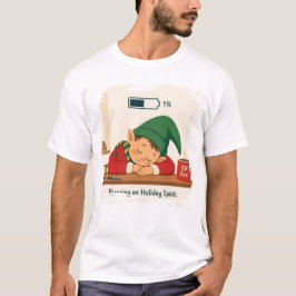 Lopend op vakantiegelachtdwergontwerp t-shirt