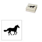 Lopend Paard 2 Inch Vierkante Inktstempel Rubberstempel (Gestempeld)