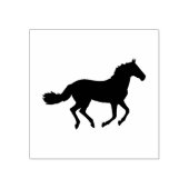 Lopend Paard 2 Inch Vierkante Inktstempel Rubberstempel (Afrduk)