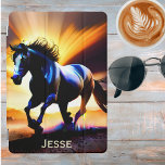 Lopend Paard Monogram iPad Pro Cover<br><div class="desc">Omarm de geest en schoonheid van een hardlooppaard met onze buitengewone gepersonaliseerde tabletcover. Bescherm je tablet in stijl en laat je liefde voor deze majestueuze wezens zien. Verbeter uw tabletervaring met dit unieke en boeiende accessoire.</div>