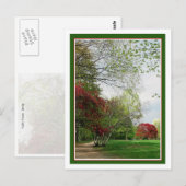 Lopend pad voor Springtime Briefkaart (Voorkant / Achterkant)