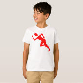 Lopend - rood t-shirt (Voorkant volledig)