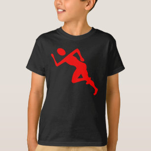 Lopend - rood t-shirt