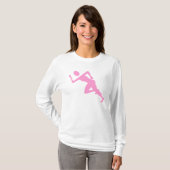 Lopend - Roze T-shirt (Voorkant volledig)