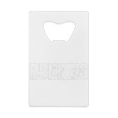 Lopend| Runner| Marathon Creditkaart Flessenopener (Achterkant)