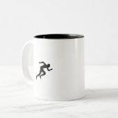 Lopend Tweekleurige Koffiemok (Voorkant links)