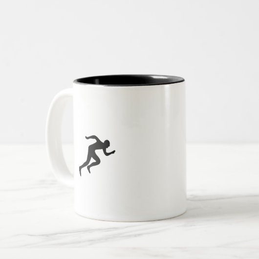 Lopend Tweekleurige Koffiemok (Voorkant links)